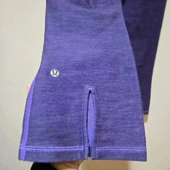 Lululemon Athletica Gather & Crow Crop Size 6 Deep Purple #140 - Picture 3 of 5